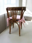 Fırfırlı Sıvı & Leke Itici Iskandinav Sandalye Minderi Bebek Mavi - 2