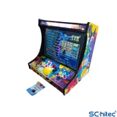 ScHitec 4KHD 3D Pandora 9800 Arcade Oyunlu Taşınabilir Pandora Masaüstü Kabinli 22inç Atari Makinası - 4