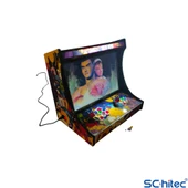 ScHitec 4KHD 3D Pandora 9800 Arcade Oyunlu Taşınabilir Pandora Masaüstü Kabinli 22inç Atari Makinası - 3