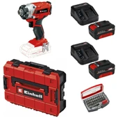 Einhell Te-Cı 18/1 Li - Solo Torklu Darbeli Matkap + 2 x 4 Ah Starter Kit Akü (Çanta ve Bits Uç Dahil) - 1