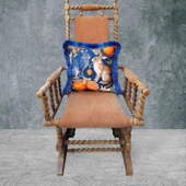 Tavşan Çift Taraflı Dekoratif Püsküllü - Saçaklı Kırlent Kılıfı 1 Adet 43x43cm - 2