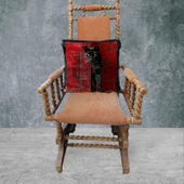 Panter Çift Taraflı Dekoratif Püsküllü - Saçaklı Kırlent Kılıfı 1 Adet 43x43cm thumbnail 1