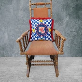 Nar Çift Taraflı Dekoratif Püsküllü - Saçaklı Kırlent Kılıfı 1 Adet 43x43cm - 2