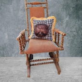 Geyik Çift Taraflı Dekoratif Püsküllü - Saçaklı Kırlent Kılıfı 1 Adet 43x43cm thumbnail 1