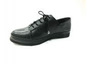 Marine Shoes Hakiki Deri Günlük Kadın Ayakkabı Siyah-Siyah 86 K196 - 2
