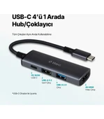 Ttec 4 Girişli Usb-C 3.2 Hub/çoklayıcı Usb-C 100W (Macbook Uyumlu) thumbnail 2