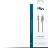 Ttec AlumiCable Uzay Grisi USB-A To Lightning Şarj Kablosu thumbnail 6