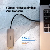 Ttec 4 Girişli Usb-C Hub/çoklayıcı Usb-A 3.2 Hub 4*usb-A 3.2 (Macbook Uyumlu) thumbnail 3