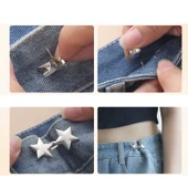 Pantolon Beli Daraltma Aparatı, Broş, Yıldız Kemer , Gümüş Renk Gümüş Bel Daraltma Çıtçıtı, Dayanıklı Demir Çıtçıt, Kot Pantolon Daraltma Aparatı, Kadın - 5