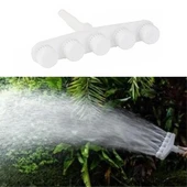 BUFFER® 5 Kafalı Peyzaj Bahçe Tarla Çim Sulama Başlığı Yüksek Basınçlı Su Püskürtücü Hortum Aparatı thumbnail 1