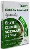 ÖABT MEB AGS Sosyal Bilgiler Öğretmenliği Son 12 Yıl Çıkmış Sorular CBA Yayınları - 1