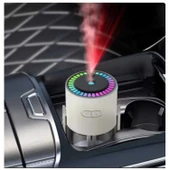 Ozmik CL28 Tavana Işık Yansıtan Gece Lambası Hava Nemlemdirici Ev ve Araba İçin Işıklı Aromaterapi BEYAZ thumbnail 3