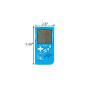 Ozmik Tuğla Oyun Konsolu 23 Bulmaca Oyunu Dahili, 3.5 inç LCD Mini Taşınabilir Atari Mavi - 5