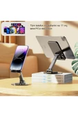Ozmik Telefon Ve Tabletler İçin Uyumlu Çok Amaçlı 360° Dönebilen Stand - 3