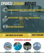 Pamukkale 4530 Solventli Epoksi Zemin Boyası 21 Kg Ral 7004 Sinyal Grisi - 2