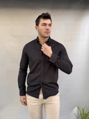 Düz Slim Fit Gömlek - 1