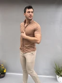Düz Slim Fit Kısa Kol Gömlek - 4