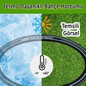 Termo Bahçe Hortumu Dayanıklı 3 Katlı Sağlam Çeşme Su Sulama Yıkama Hortum 25 Metre 12.5 mm 1/2" - 2