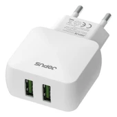 Jopus Universal Lightning JO-DU01 Dualm 2in1 2,4 A Şarj Seti Beyaz - 1
