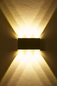 Elektrikle Çalışır, 12 Watt Amber Işık Ledli, İç ve Dış Mekan Aplik, Yüksek Işık Güçlü Led Aplik - 4