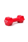 Delta 2 Kg X 1 Adet Deluxe Pvc Kaplama Kırmızı Demir Dambıl - 1
