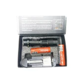 Km 87 Polis Tipi Zoomlu Şarjlı Metal Dağ Kamp Cep Feneri thumbnail 7