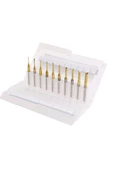 PCB Mini Karbür Freze Kesici 0.8-3.175mm 10 lu Set 3.175mm Shank - 10