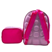Gen-Of 2 Bölmeli Unicorn İlkokul Okul Sırt Çantası Ve Beslenme Çantası Pembe KOD:1308 thumbnail 2