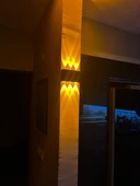 12 Watt Amber Işık Ledli, Elektrikle Çalışır, Bahçe - Villa Duvar Aydınlatma Armatürü, Amber Aplik - 4