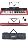 Midex PS-5200RD Pro Org 61 LED Işıklı Tuş Hassasiyetli Bluetooth Midi thumbnail 2