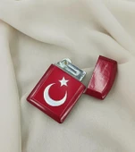 Çakmak Metal Gazlı Doldurulabilir Ay Yıldız Çakmak - 3