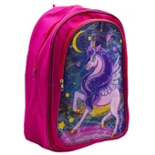 Gen-Of 2 Bölmeli Unicorn İlkokul Okul Sırt Çantası Ve Beslenme Çantası Pembe KOD:1308 thumbnail 4