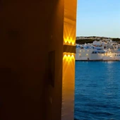 12 Watt Amber Işık Ledli, Elektrikle Çalışır, Bahçe - Villa Duvar Aydınlatma Armatürü, Amber Aplik - 3