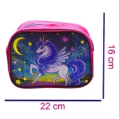 Gen-Of 2 Bölmeli Unicorn İlkokul Okul Sırt Çantası Ve Beslenme Çantası Pembe KOD:1308 thumbnail 5