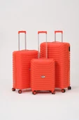 Keo-Plus Turuncu 3 lü Set Silikon Kırılmaz PP Valiz - 2