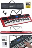 Midex PS-5200RD Pro Org 61 LED Işıklı Tuş Hassasiyetli Bluetooth Midi thumbnail 1