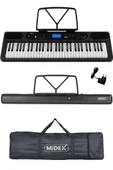 Midex PS-5200BK Pro Org 61 LED Işıklı Tuş Hassasiyetli Bluetooth Midi - 2