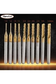 PCB Mini Karbür Freze Kesici 1.0-3.0mm 10 lu Set 3.175mm Shank - 5