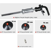 Havalı Boyasız Kaporta Göçük Düzeltme Vantuz 1/4" 3 Çeşit Hava Çektirme Pnömatik Vakum 75-100-125 mm - 2