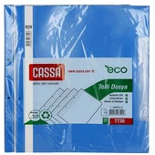 Cassa Telli Dosya Plastik Eco A4 Mavi 50'li Ekonomik Paket 7730 - 2