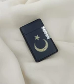 Çakmak Metal Gazlı Doldurulabilir Çakmak Ay Yıldız İşlemeli - 1