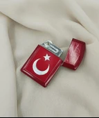 Çakmak Metal Gazlı Doldurulabilir Ay Yıldız Çakmak - 2