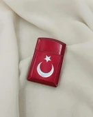 Çakmak Metal Gazlı Doldurulabilir Ay Yıldız Çakmak - 1