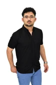 Erkek Büyük Beden Gömlek Yaka Düğmeli Tişört BGL-ST04525 - 8