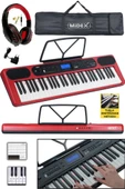 Midex PS-5200RD-H Pro Org 61 LED Işıklı Tuş Hassasiyetli Bluetooth Midi Kulaklık - 1