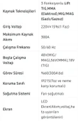 Dabu  LCD Ekran 3 Fonksiyonlu LIFTTIG MIG MMA Gazsız Gaz Altı Kaynak Makinesi EEA425 MIG-300 - 5