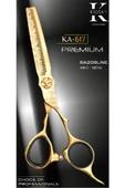 Kioski Profesyonel Premium Lüks Ara (Efile) Makas 440-C 6 Numara KA-617 - 1