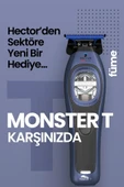 Hector Monster T Başlık Profesyonel Çizim Makinesi Füme - 3