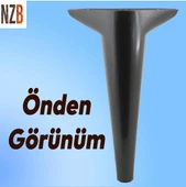 Mobilya Kanepe Sehpa TV Ünitesi Koltuk Ayağı 24 cm Siyah Baza Ayak 4 Adet thumbnail 7