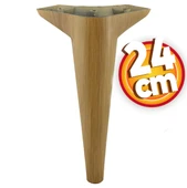 Mobilya Kanepe Sehpa TV Ünitesi Koltuk Ayağı 24 cm Açık Kahverengi Desenli Baza Ayak 4 Adet thumbnail 3